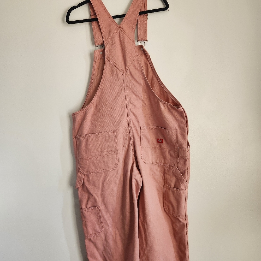 Dickies Women's Pink Jeans Overalls - Picture 3 of 7